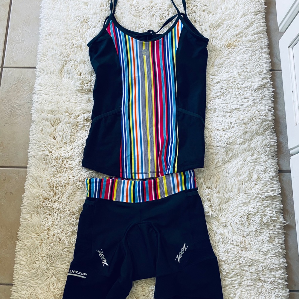 ZOOT WOMENS TANK & BIKER SHORTS